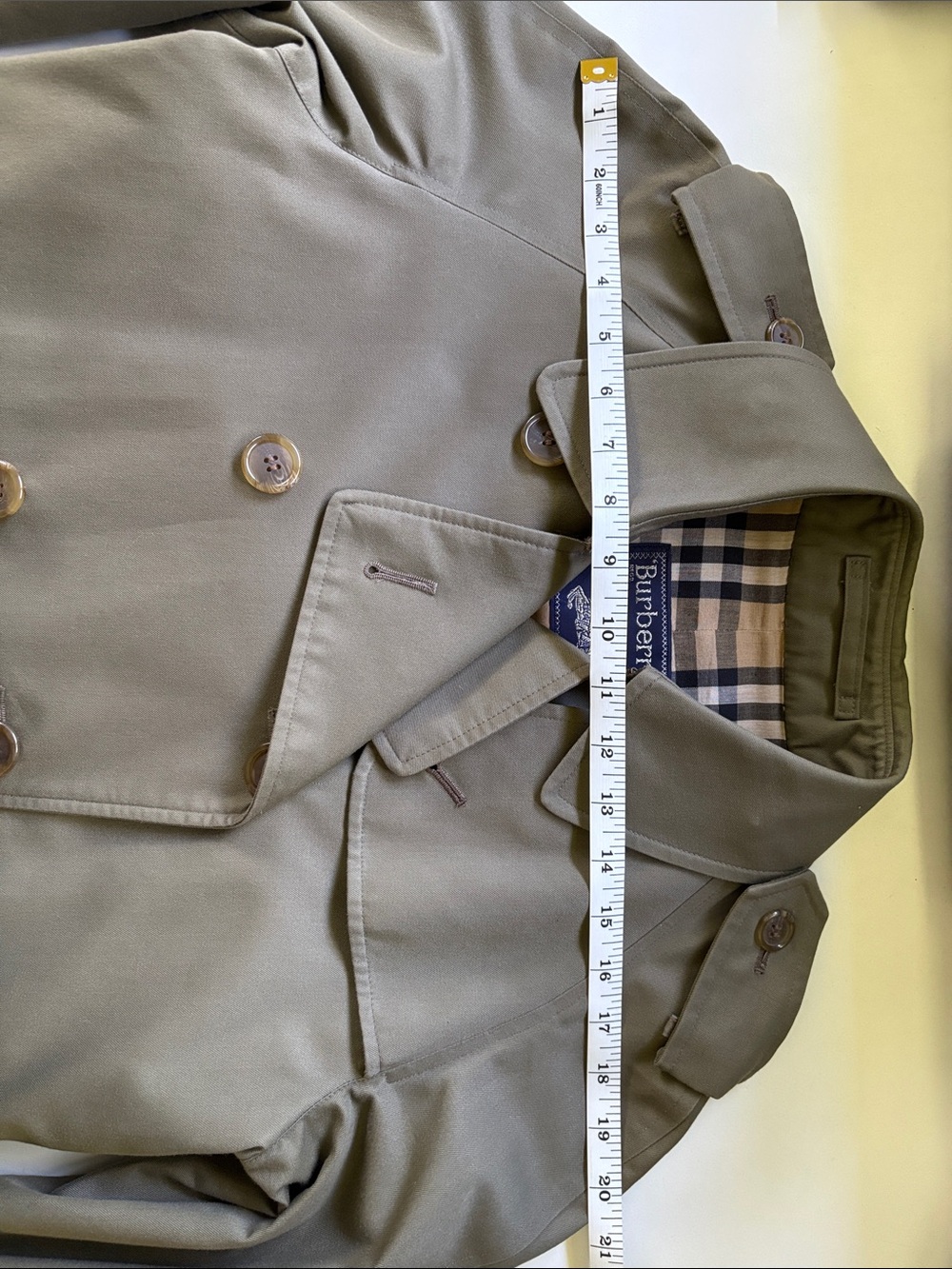 Vintage Burberrys Heavyweight Check-Lined Raincoat / Trench – Pristine - Picture 16 of 16